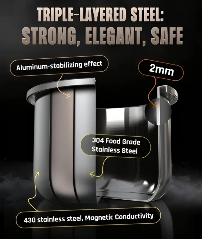 Royalty Line Pressure Cooker with Marble Finish 24 cm - 8 L