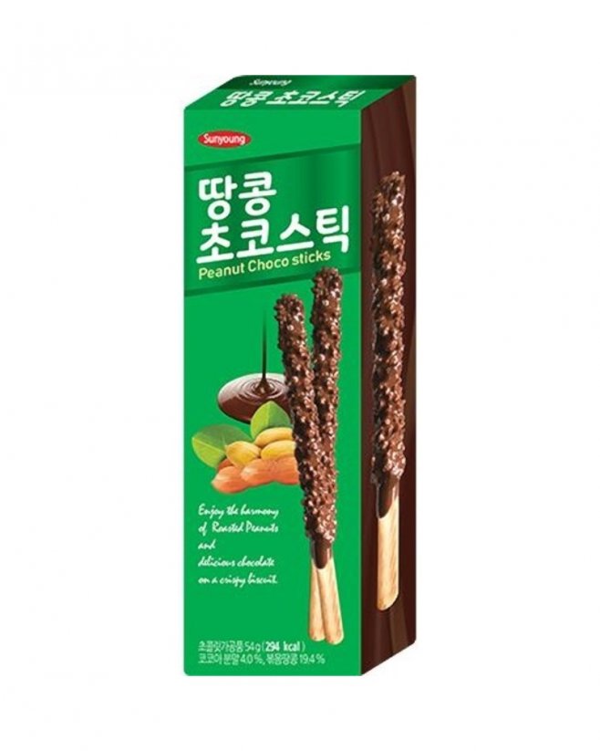 Sunyoung Čokoládové Tyčinky s arašídy 54 g