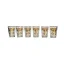 Rosenberg 6-piece glasses with gold accents