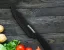 Herzberg 8 piece knife set with acrylic stand - Black marble