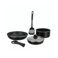 Herzberg 7-piece set of marble-coated dishes Herzberg 7-piece set of marble-coated dishes