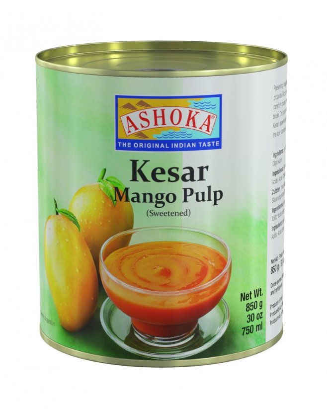 Ashoka Mangové pyré Kesar sladené 850 g