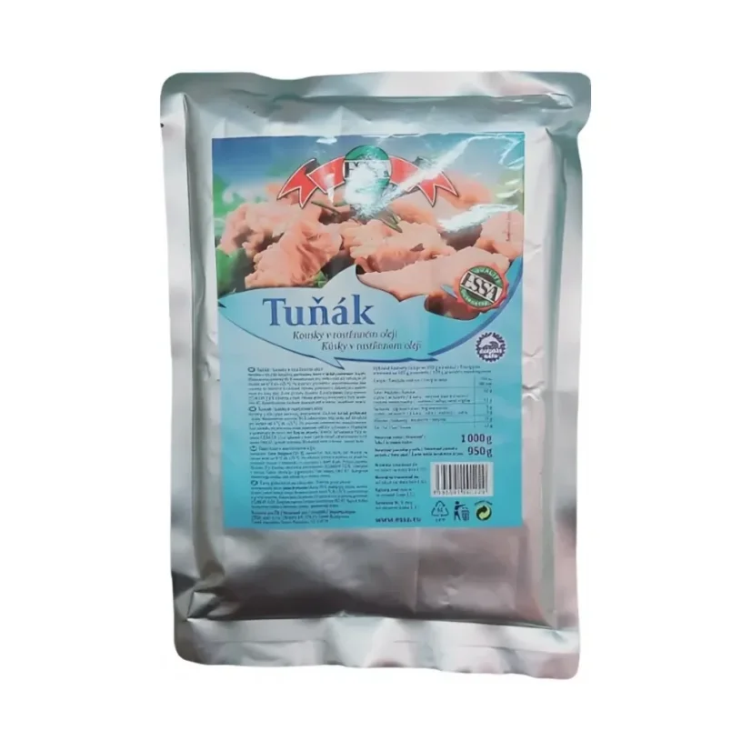 ESSA Tuňákové kousky v rostlinném oleji 1 kg