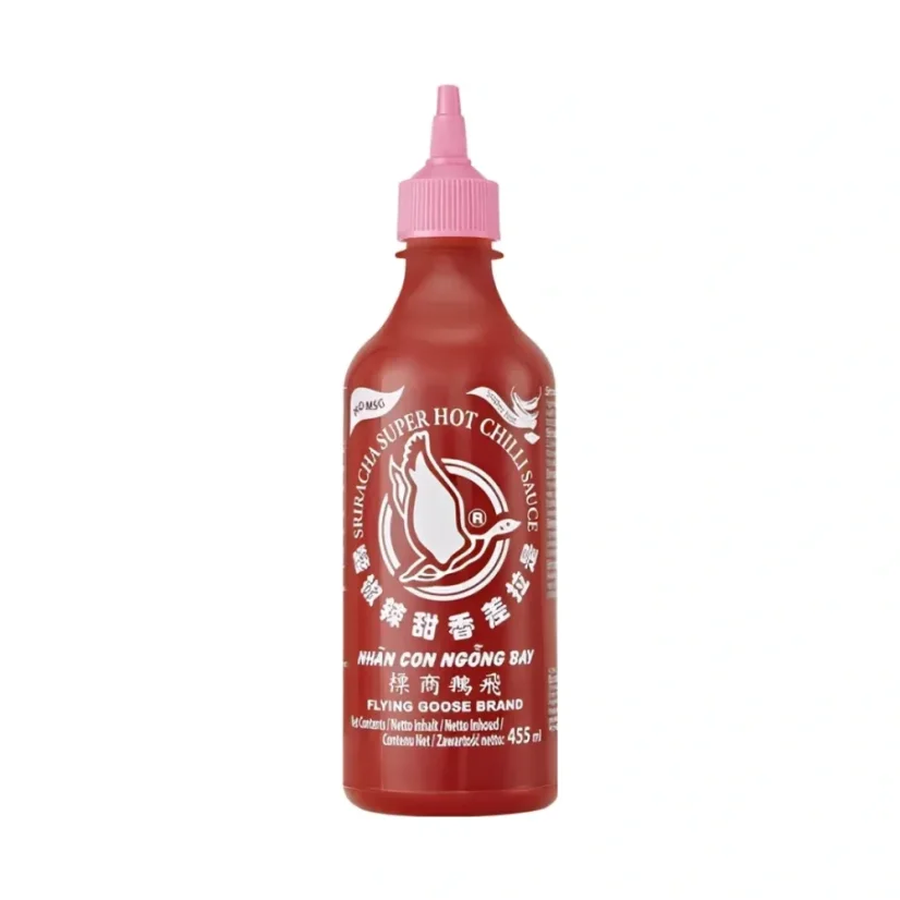 Flying Goose Sriracha Chili Sauce extra scharf ohne MSG 455 ml Flying Goose Sriracha Chili Sauce extra scharf ohne MSG 455 ml