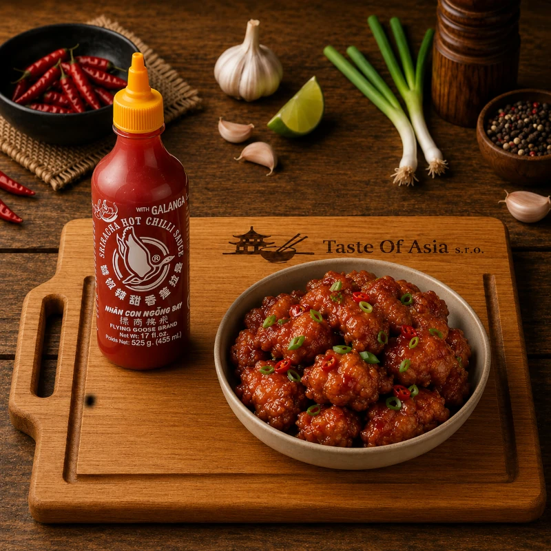 Flying Goose Chilli omáčka Sriracha s galangalom 455 ml