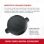 Herzberg Granite coated pot with glass lid, low - 28 cm
