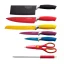 Royalty Line 8-teiliges Rainbow-Keramikmesserset mit drehbarem Halter