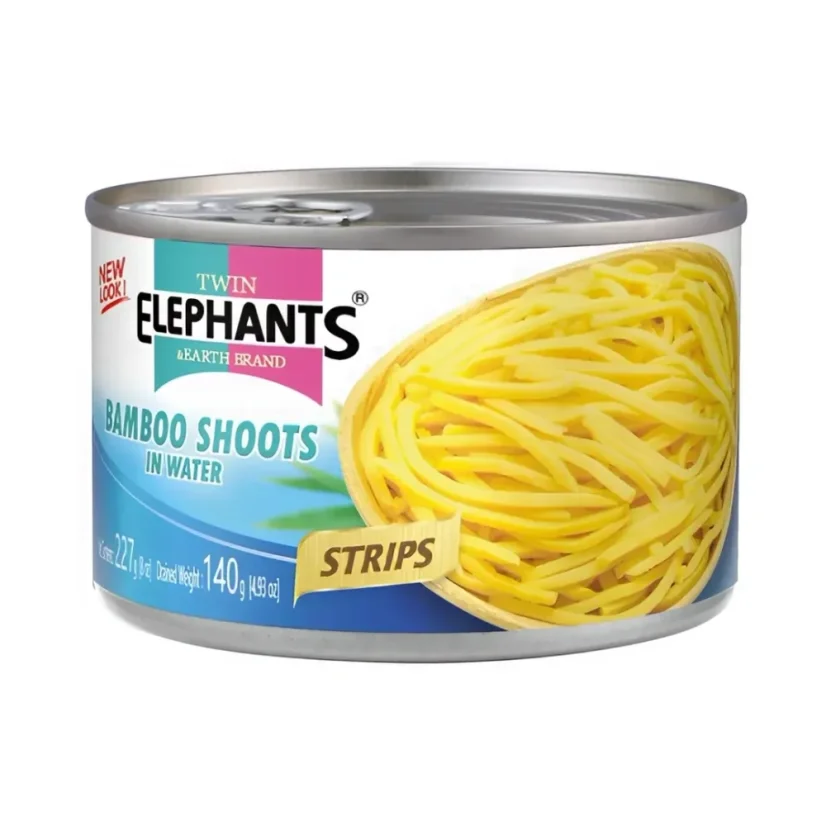 Twin Elephants Bamboo shoots strips 227 g Twin Elephants Bamboo shoots strips 227 g