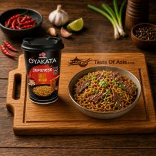 Oyakata Japanische Instantnudeln mit Rindfleisch- und Wasabi-Geschmack 93 g