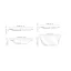 Bormioli Rocco 19 pieces set of plates Ebro