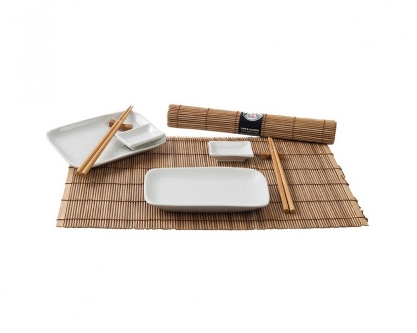Non Food Sushi serving set for 2 brown