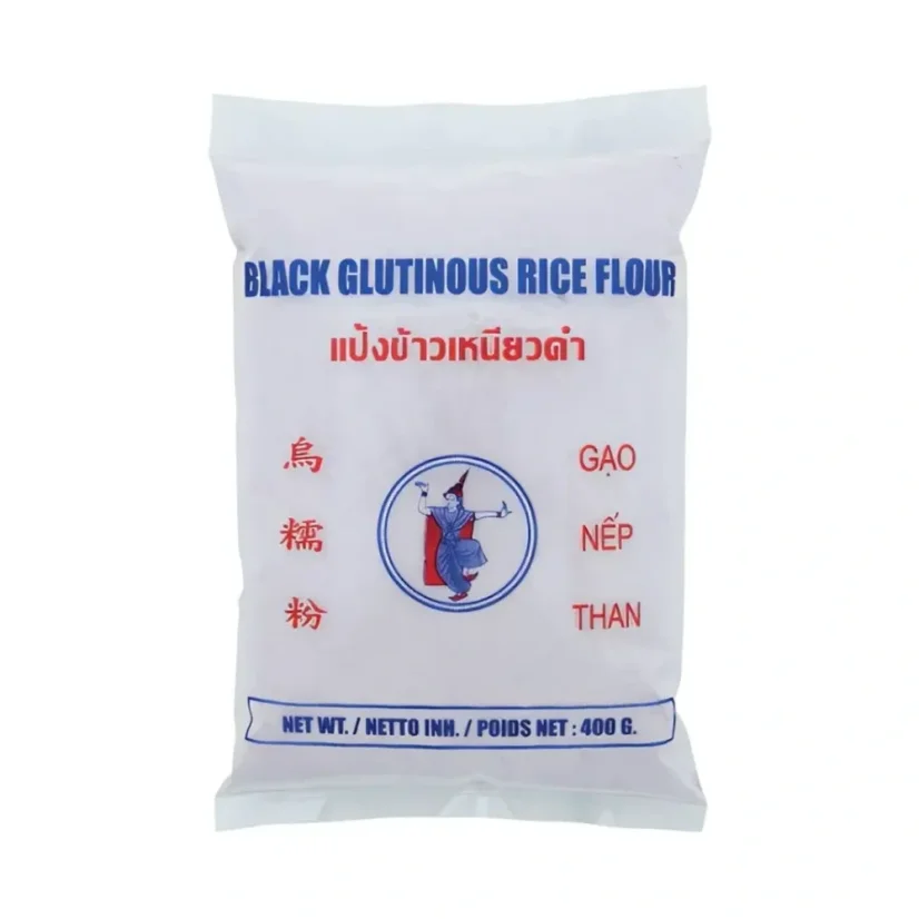 Thai Dancer Schwarzes klebriges Reismehl 400 g Thai Dancer Schwarzes klebriges Reismehl 400 g