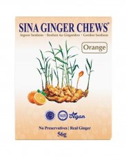 Sindu Ingwer-Bonbons mit Orangengeschmack 56 g