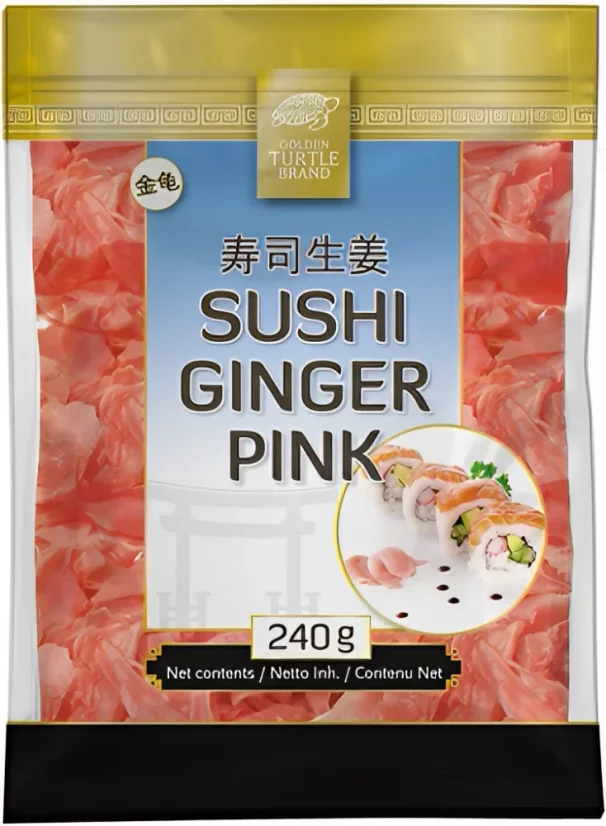 Golden Turtle Chef Pickled ginger pink 240 g
