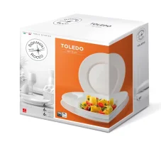 Bormioli Rocco 18 dílná sada talířů Toledo Bormioli Rocco 18 dílná sada talířů Toledo