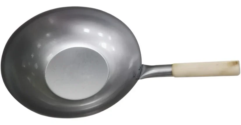 Non Food Steel WOK pan with flat bottom 30 cm