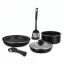 Herzberg 7-piece set of marble-coated dishes