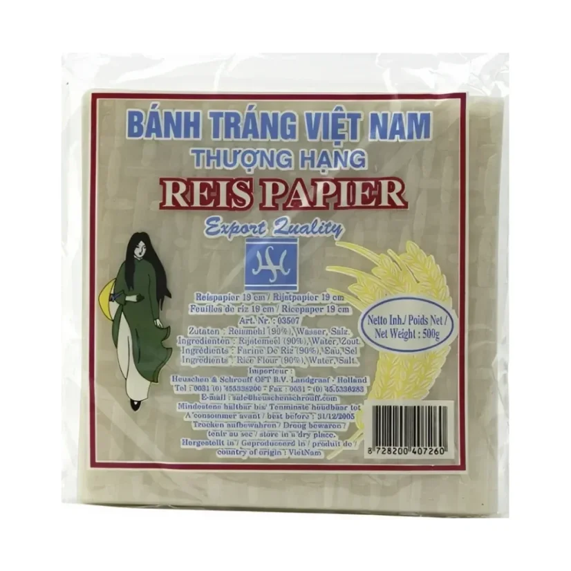 H&S Square rice paper 19 cm 500 g
