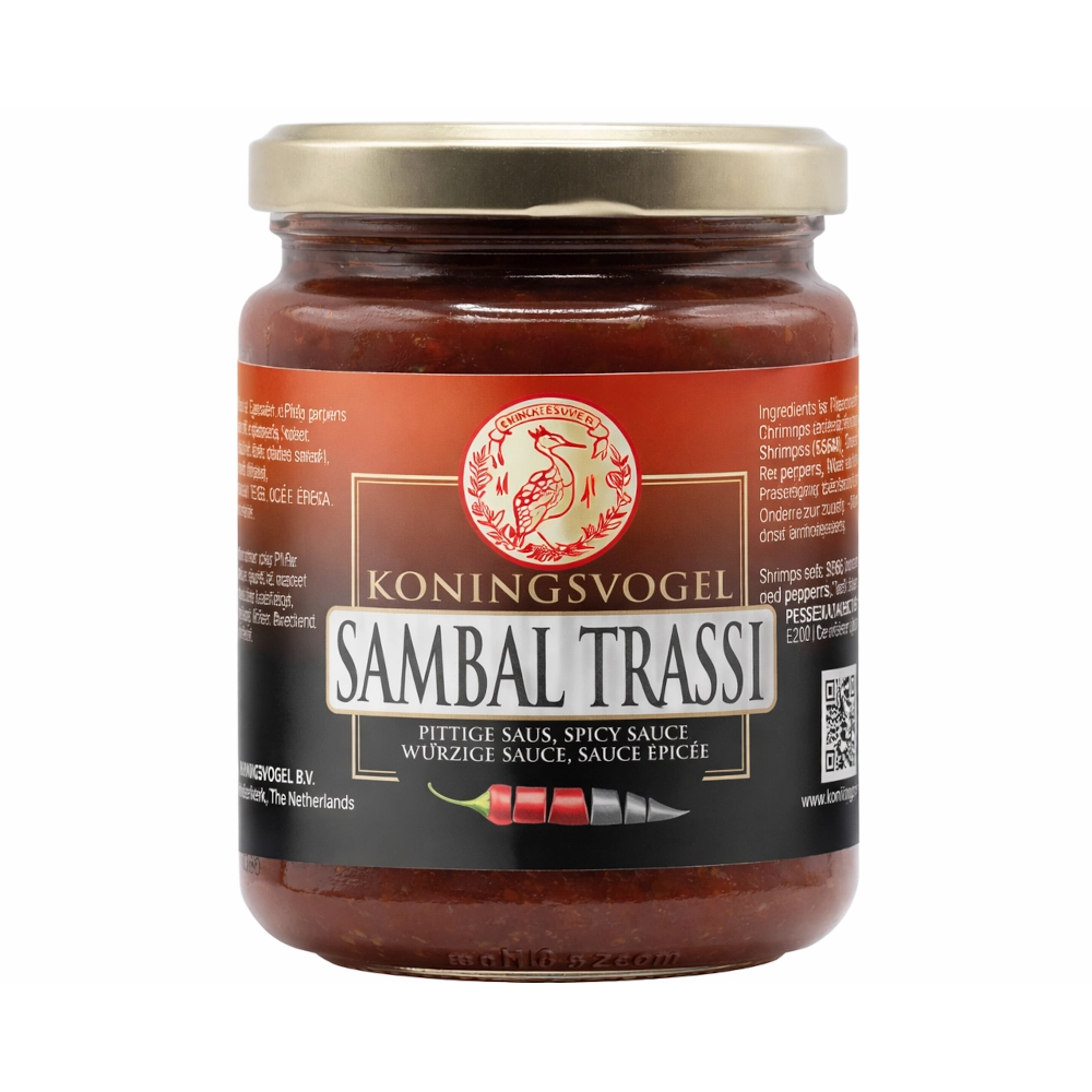 Koningsvogel Chilli pasta Sambal Trassi 270 g