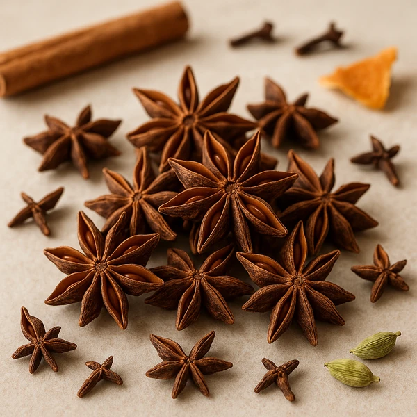 Badyán celý: hvězdicové koření, které provoní vývar, omáčku i dezert