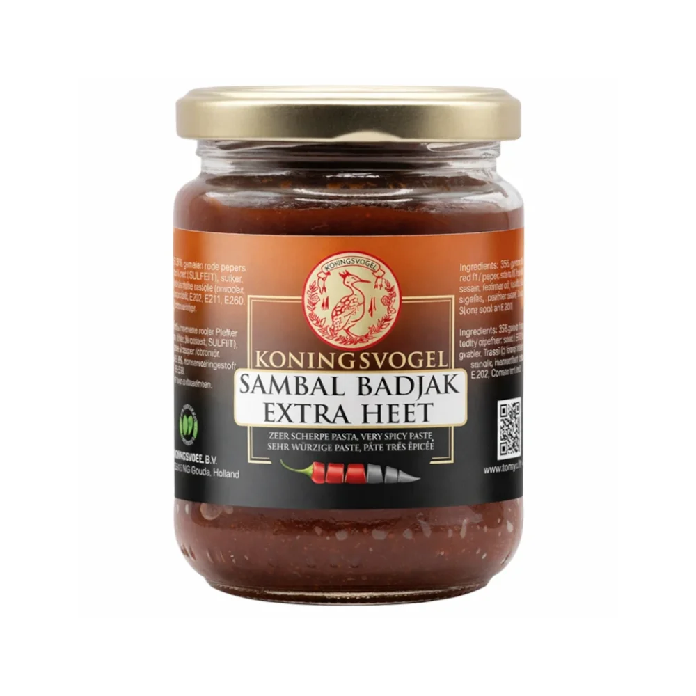 Koningsvogel Chilli pasta Sambal Badjak extra pálivá 280 g