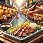 Rezept für Yakiniku-Sauce und Gericht