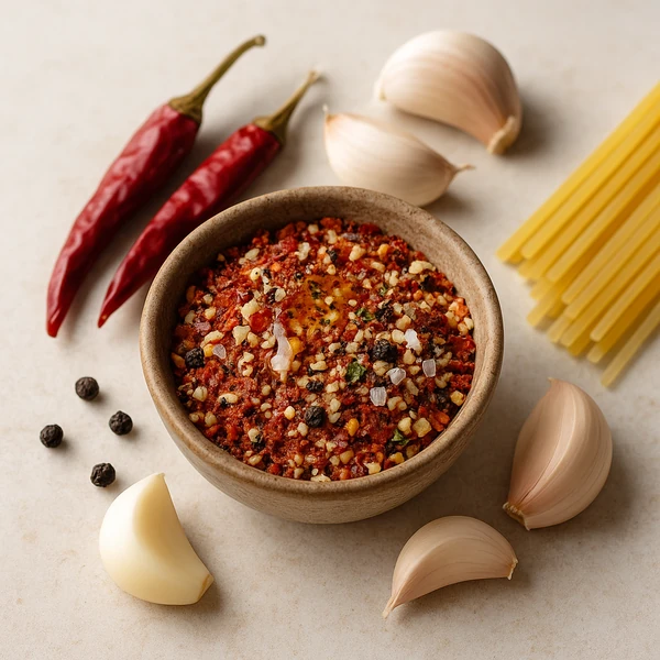 Koření na Aglio Olio Pepperoncino: rychlá cesta k česnekovo-chilli chuti (nejen) na těstovinách