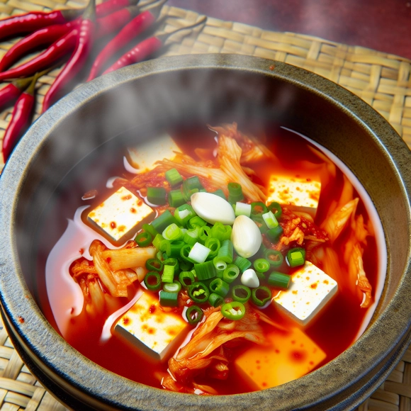 Obrázek polévky kimchi 