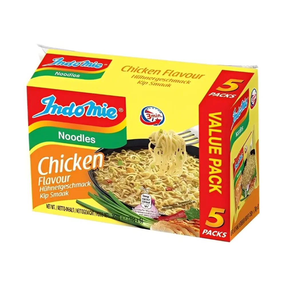 IndoMie Nudle s Kuřecí příchutí, Balení 5 X 70 g