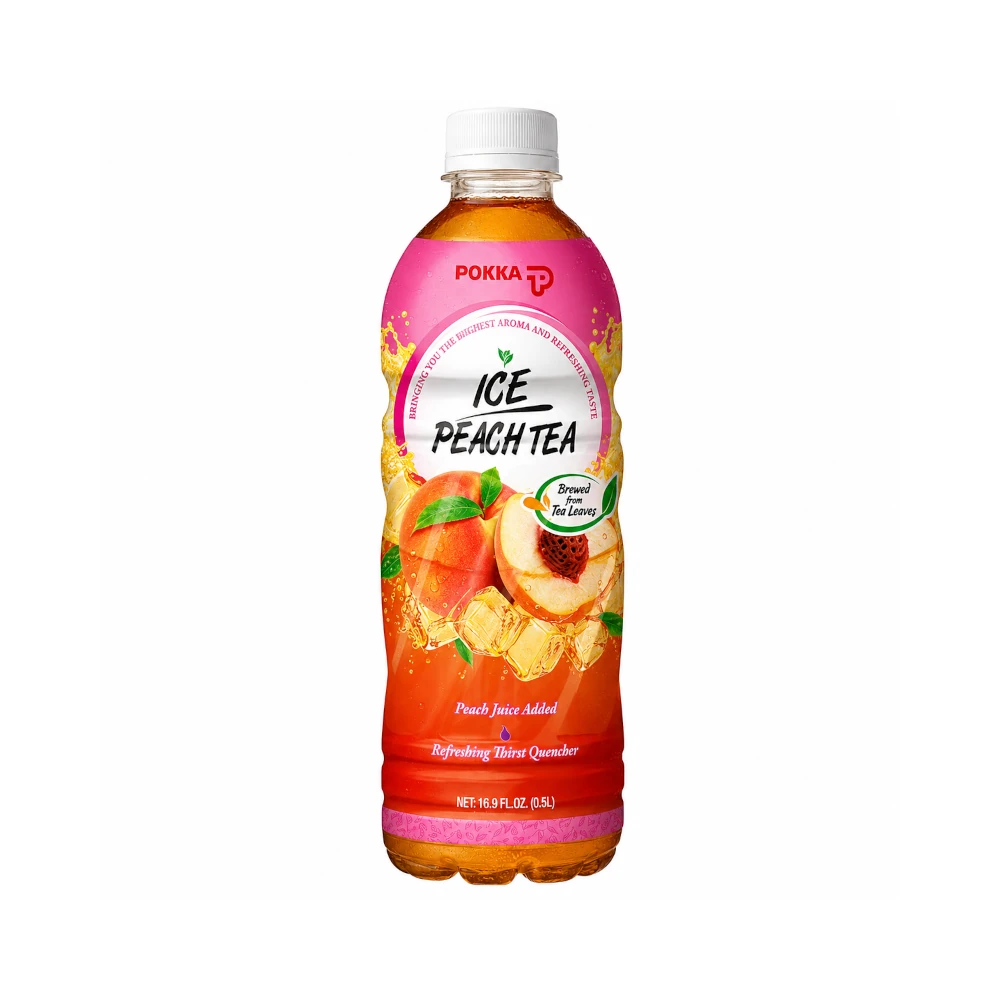 Pokka Ledový čaj s příchutí broskve 500 ml